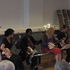 Performing with her students at SOAS Summer School concert organised by The European Shakuhachi Society
